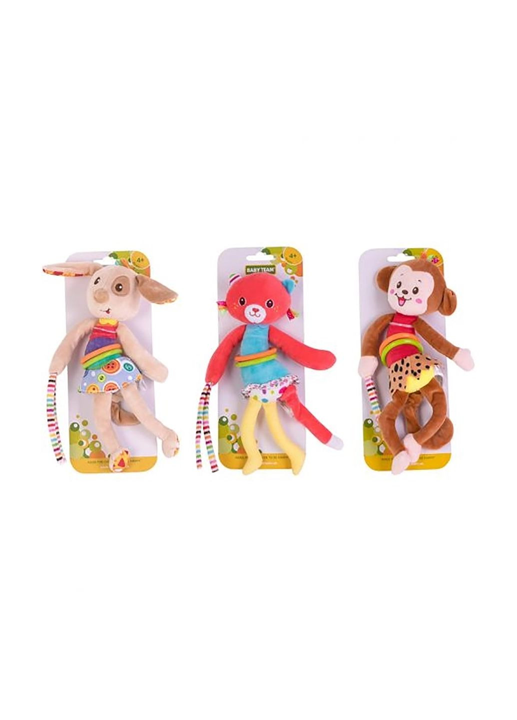 Іграшка-підвіска вібруюча колір різнокольоровий 00-00167296 Baby Team (294051888)