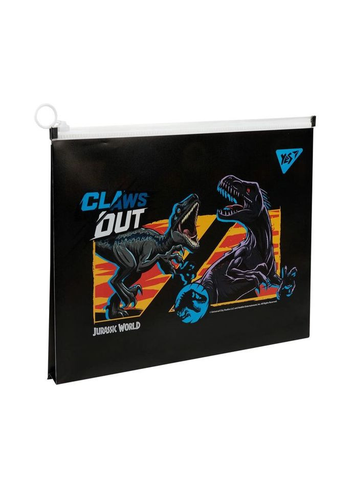 Папка-конверт на блискавці A4 Jurassic World 492037 24х32х2.5 см Yes (335584913)