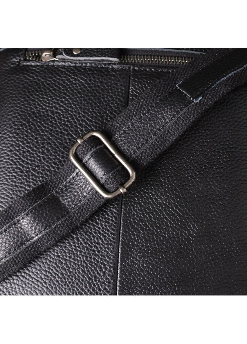 Сумка планшет через плече чоловіча з натуральної шкіри для телефону та документів середня Чорний 38346 Vintage (355245243)