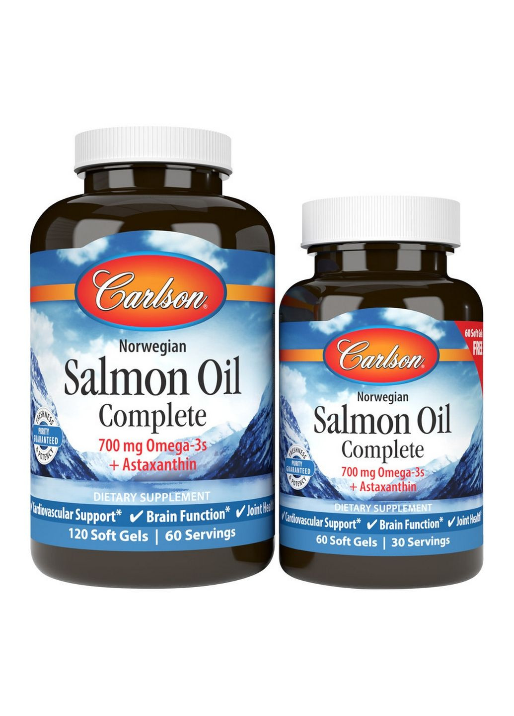 Жирні кислоти Salmon Oil Complete, 120+60 капсул Carlson Labs (293339456)
