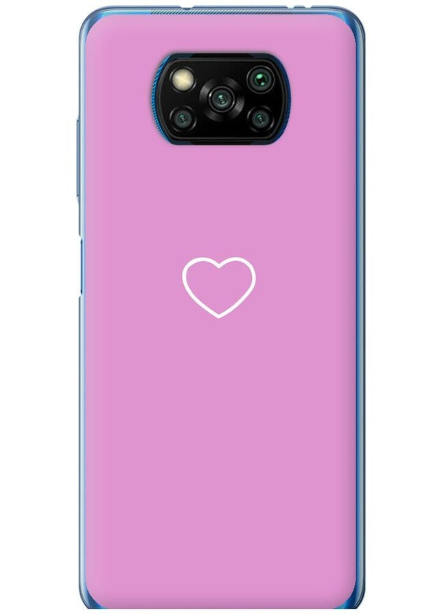 2D пластиковый чехол 'Сердце 2' для Endorphone Xiaomi Poco X3 (329189311)