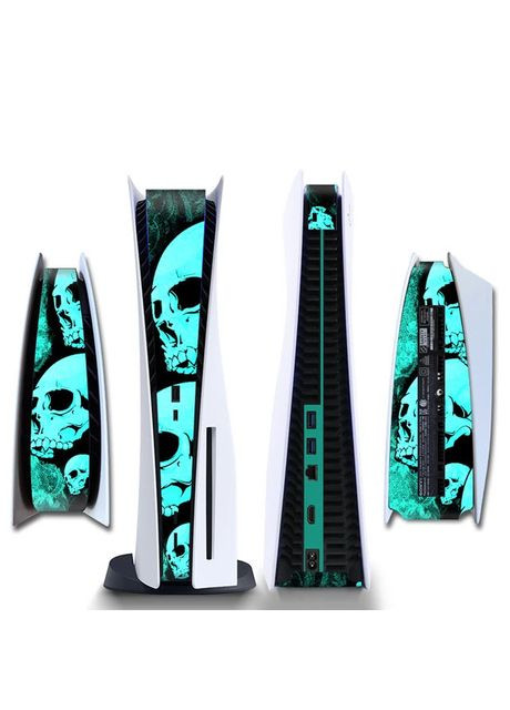 Вінілова наклейка для Sony PlayStation PS5 Skull No Brand (366304126)