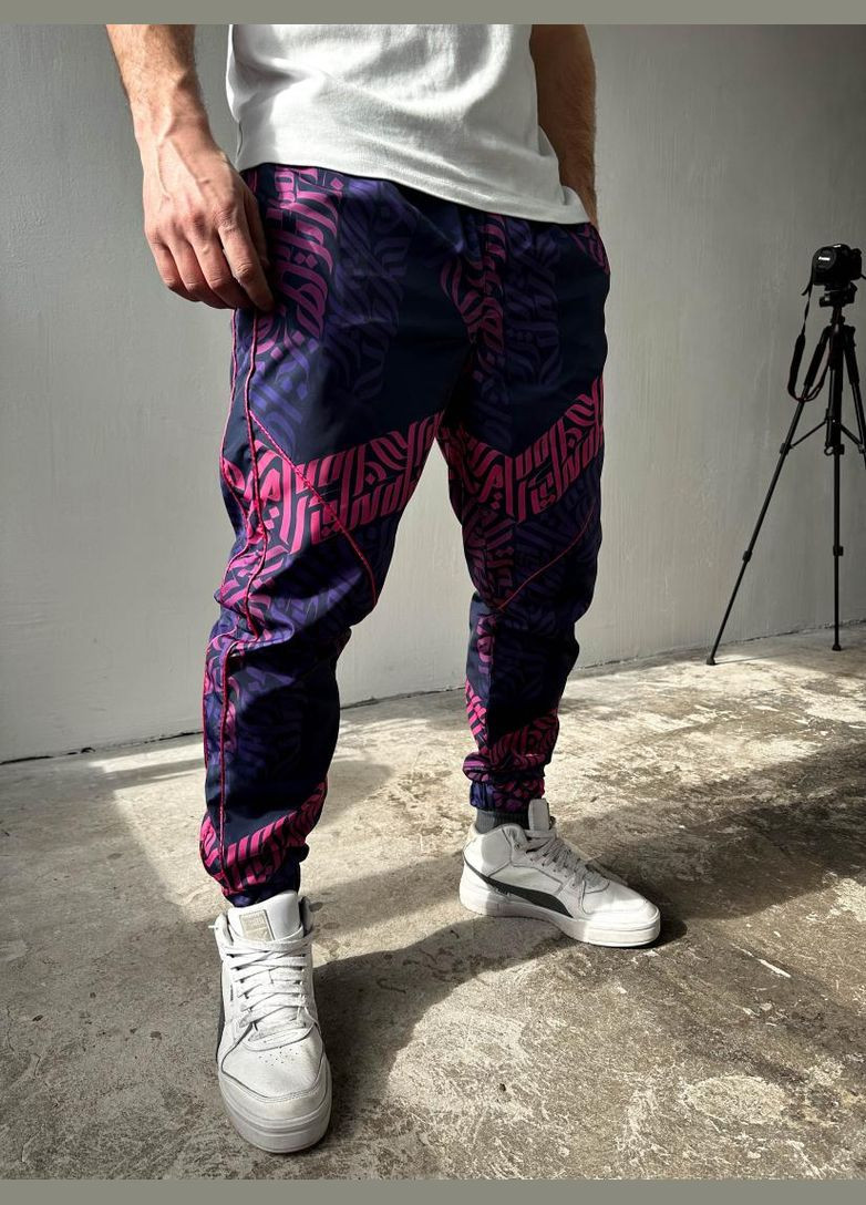 Комбинированные демисезонные брюки No Brand