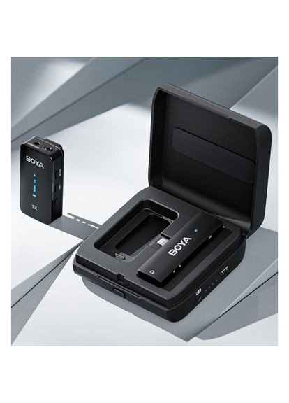 Бездротовий мікрофон для айфон цифровий 100 м кейс-зарядка BY-XM6-K3 kr Boya (301019274)