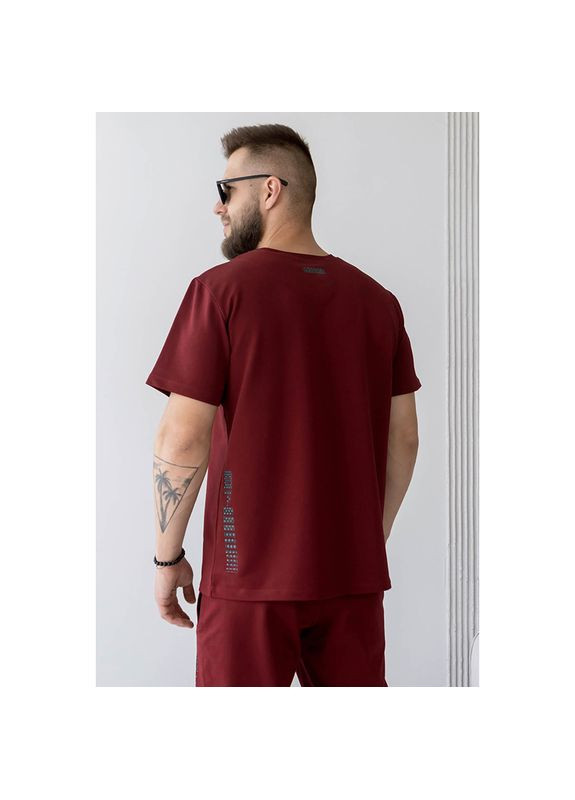 Комбинированная мужская футболка rmld1 марсала (06399659) TOTALFIT