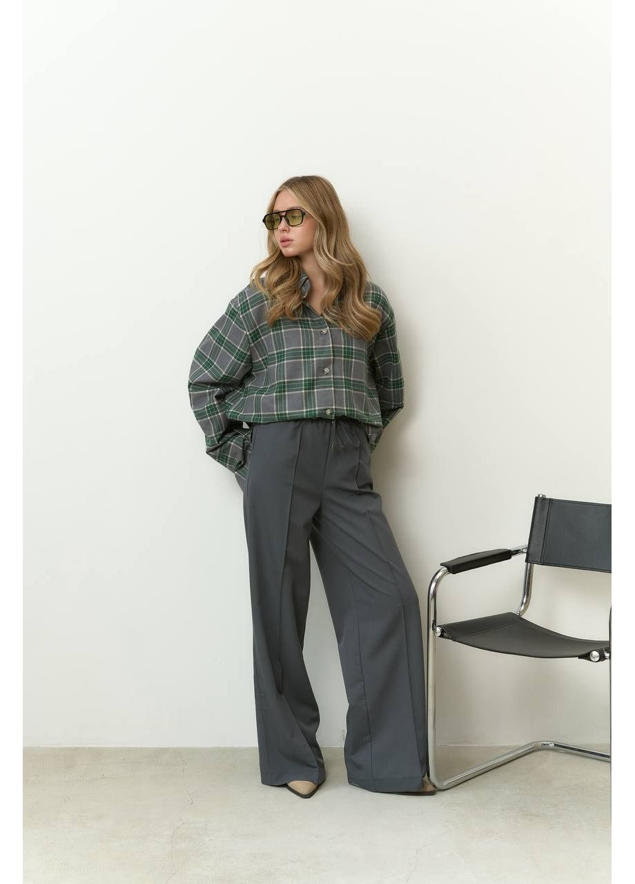 Жіночі штани палаццо з високою посадкою MonCher (362206336)