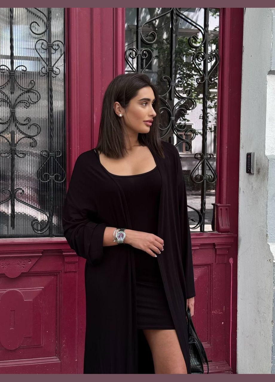 Літній жіночий костюм із кардиганом та сукнею No Brand С824/825-1650/4 (341677055)