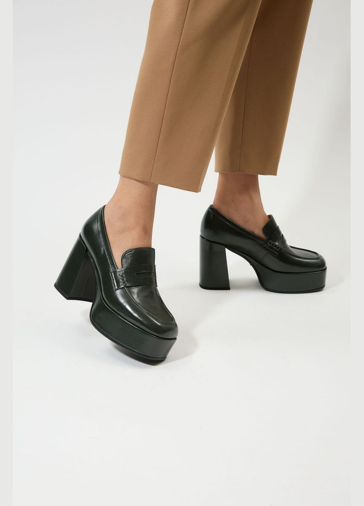 Lonza Туфли 191777 зеленый з натуральная кожа, украина — демисезон (301474305)