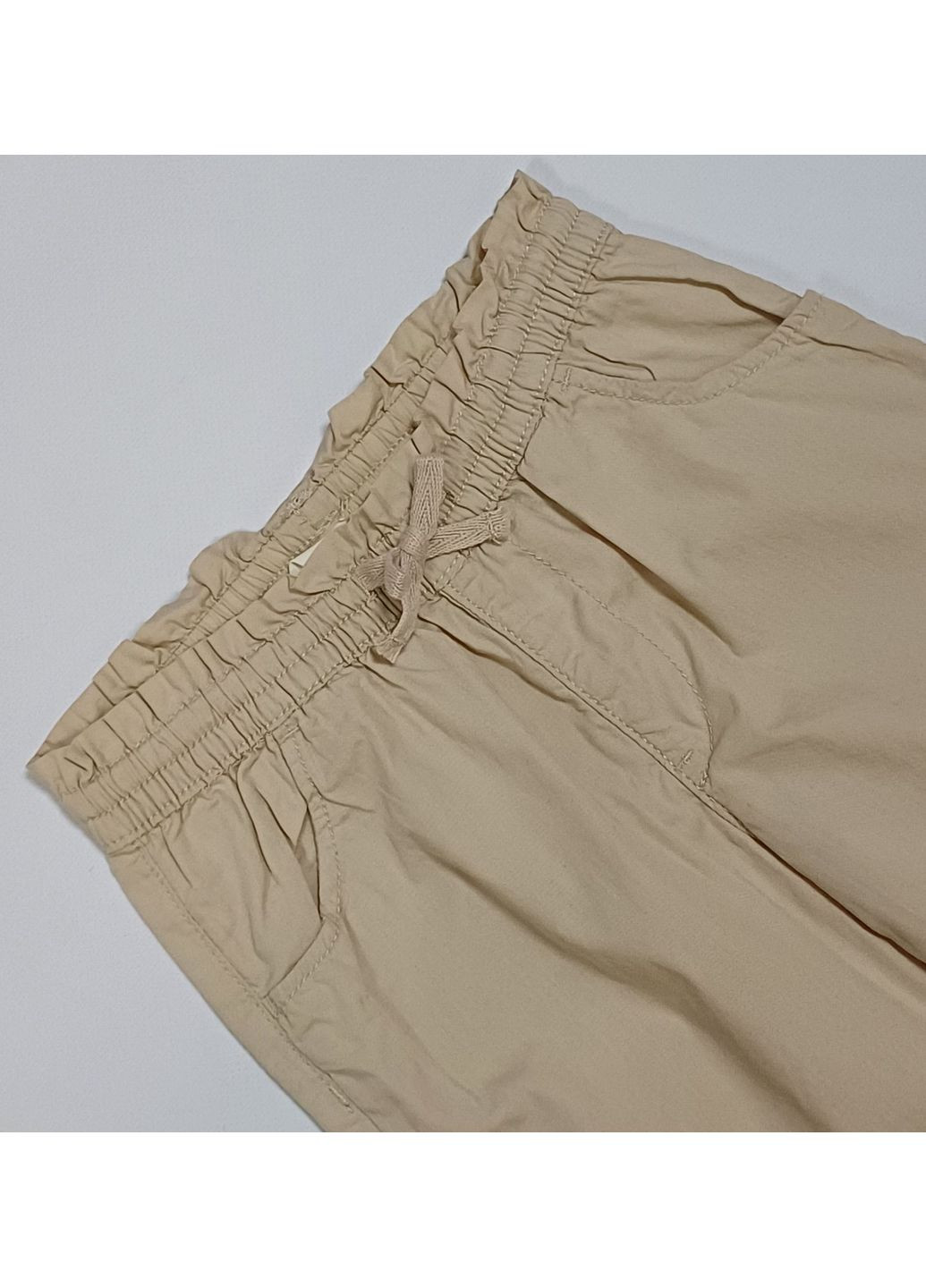 Светло-бежевые летние брюки H&M