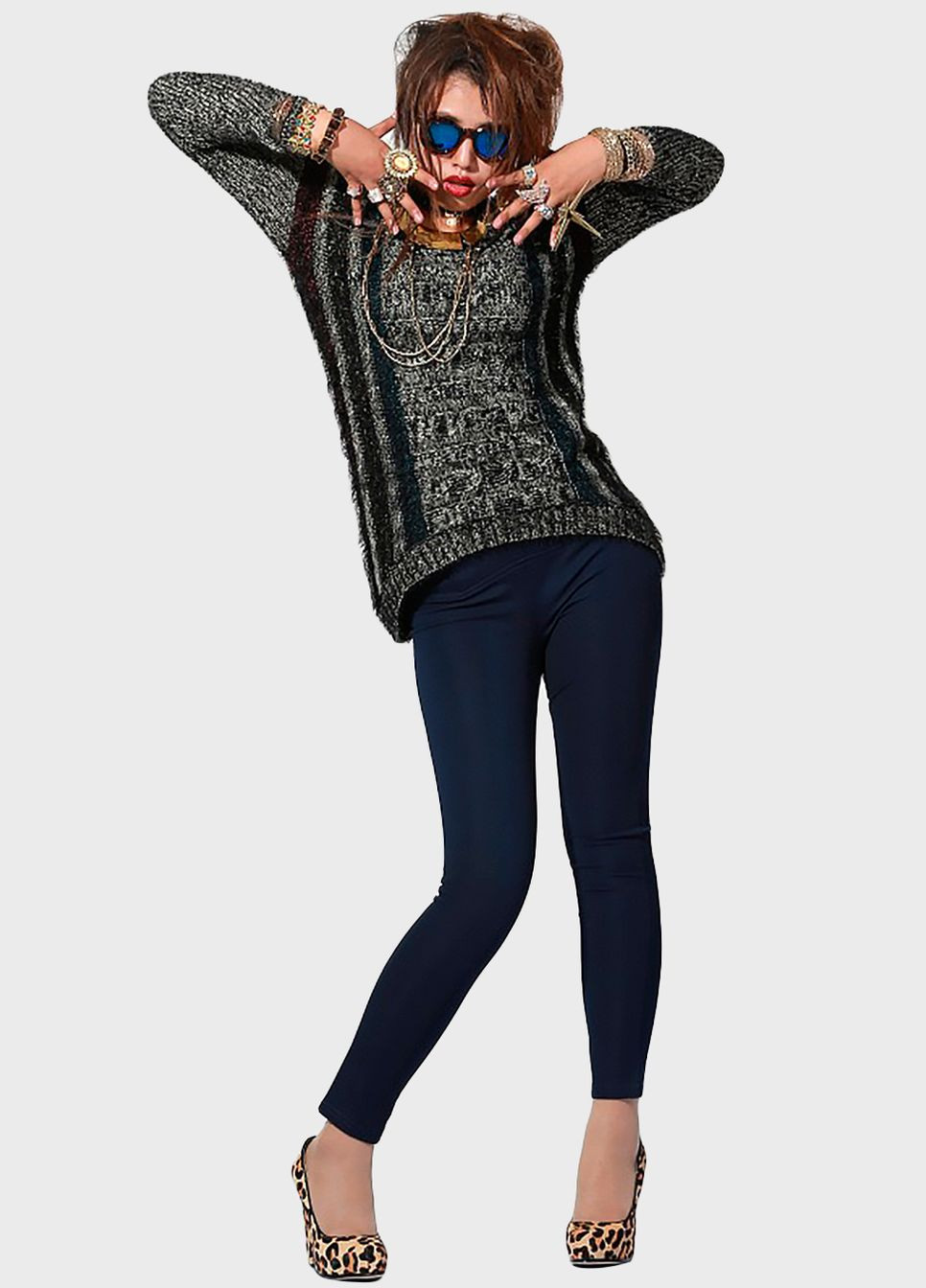 Серый демисезонный женский демисезонный свитер lw-835309 серый Lowett