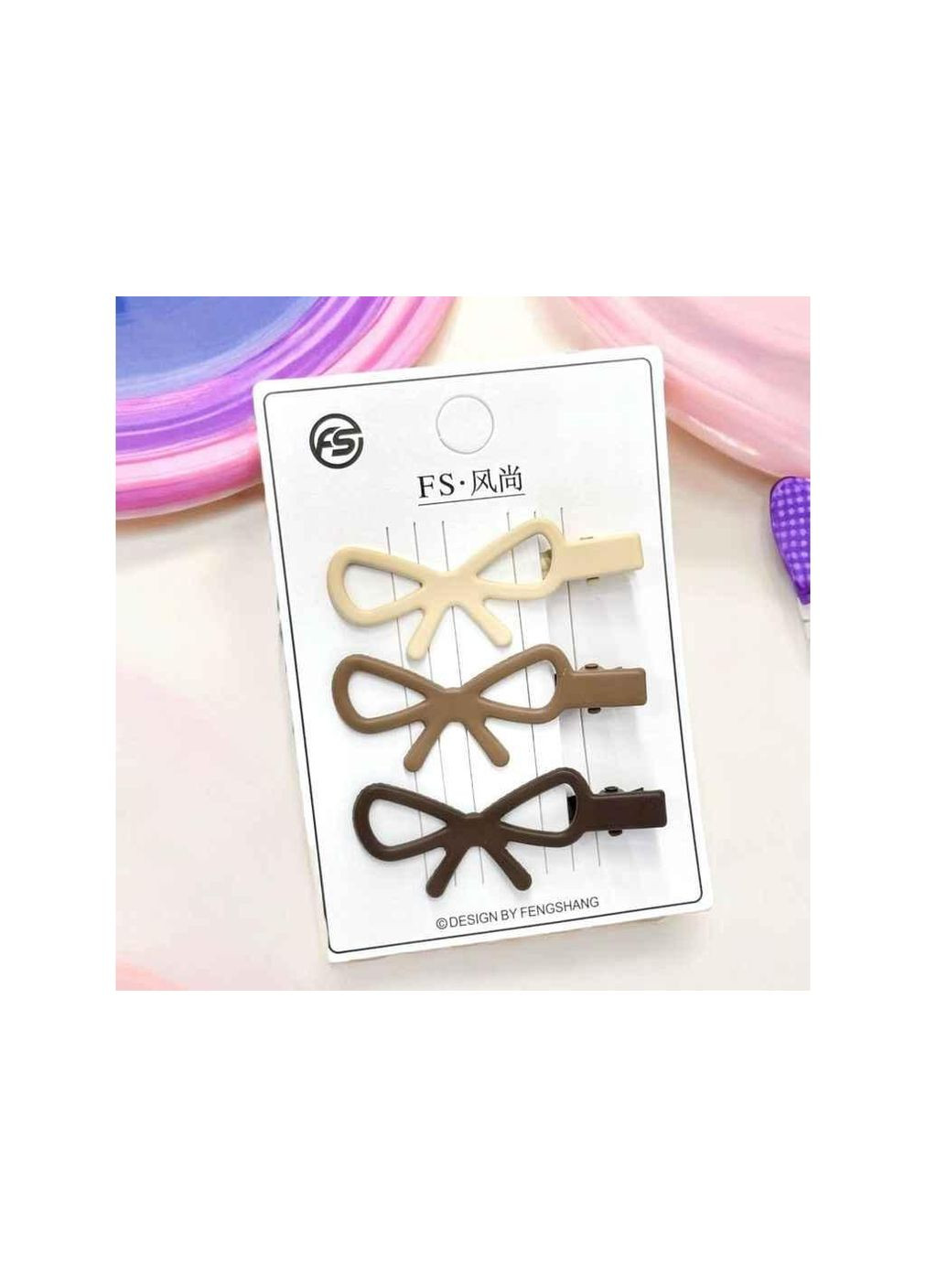 Шпилька-крокодил 5,5 см Метал 3 шт. FS м.004-2 ТМ SP (342759813)