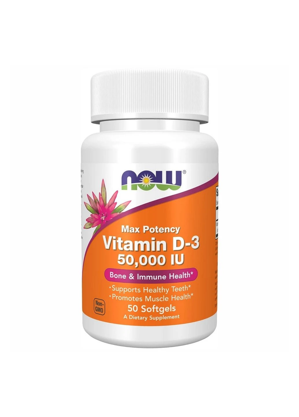 Вітаміни та мінерали Vitamin D-3 50,000 IU - 50 softgels Now Foods (296191071)