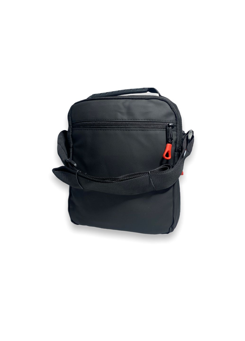 Чоловіча сумка через плече 66101, два відділи, дві кишені на лицьовій стороні розмір 25*20*10 см чорна Jinpaidi (286421580)