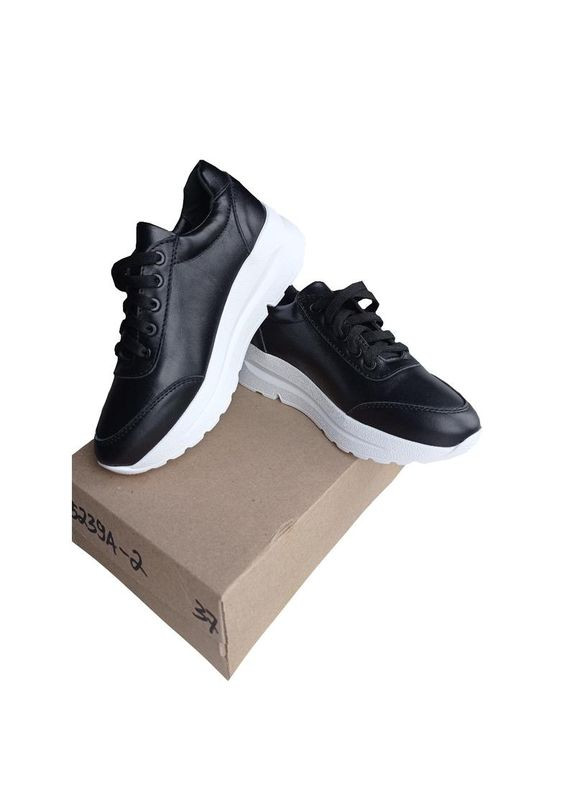 Кроссовки женские кожаные Ailinda чёрные демисезоны (315890773)