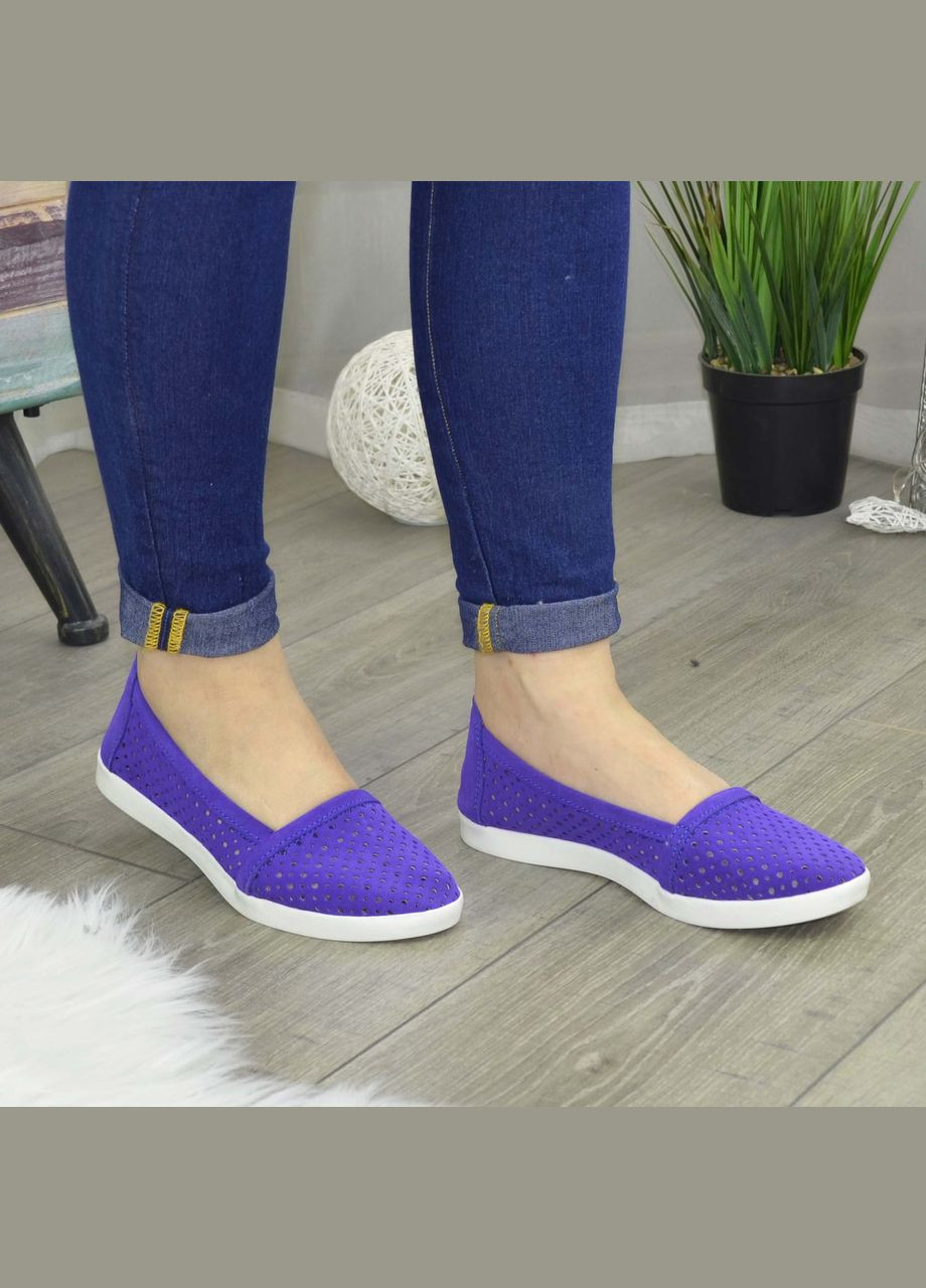 Жіночі замшеві еспадрильї, колір фіолетовий. 37 розмір No Brand (303932157)