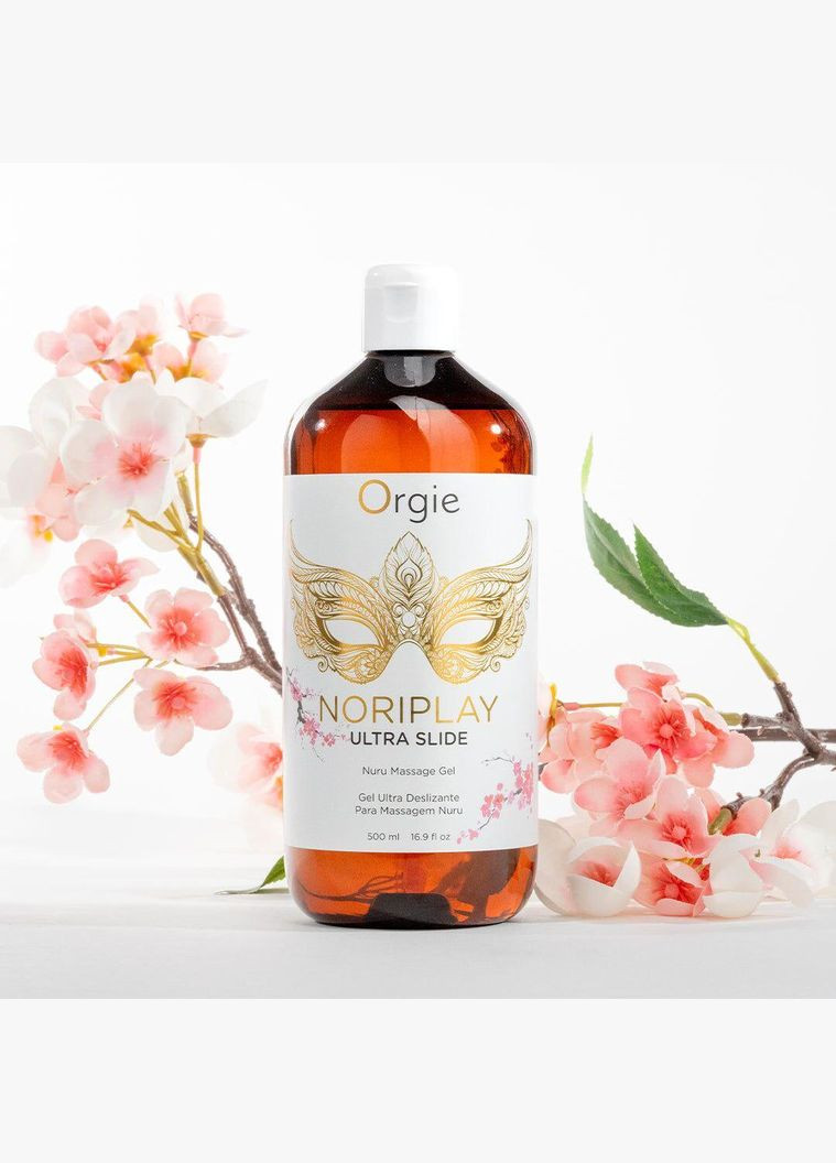 Гель для NURU-масажу — Noriplay Ultra Slide (500 мл), екстракт морських водоростей, простирадло Orgie (327875921)
