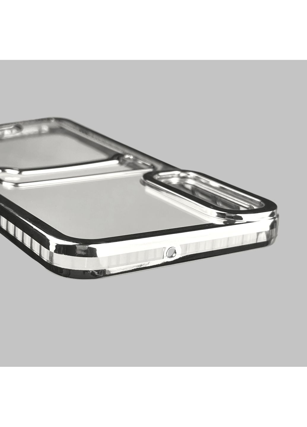 Чохол для Galaxy A50s (SM-A507F) зі срібною окантовкою з кишенькою для карток на самсунг а50с срібний Samsung (366018828)