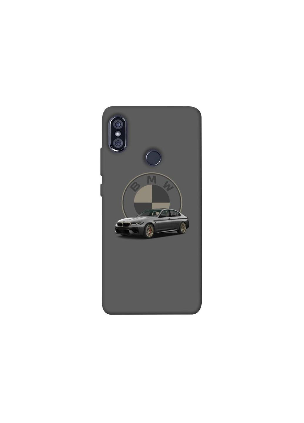 Чехол на Xiaomi Redmi Note 5 Pro / Note 5 (AI Dual Camera) BMW grey v2 Frontalka (353839066)