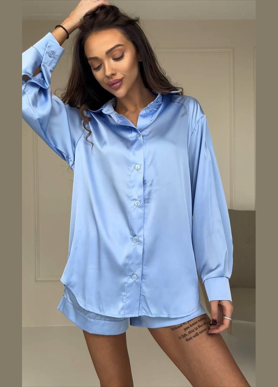 Костюм жіночий шовковий шорти та сорочка JUGO Atelier (293510667)