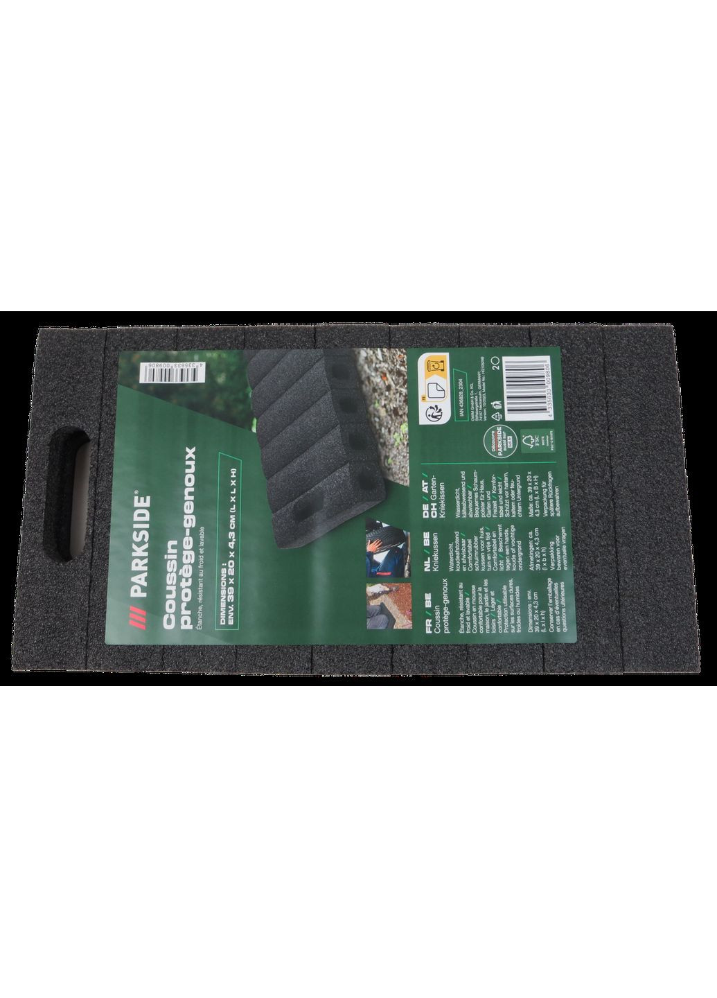 Легка сидушка для бомбосховища, укриття, підкладка для колін чорний Parkside (369960185)