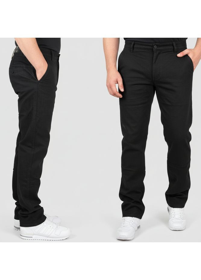 Зручні чоловічі штани батального розміру теплі на флісі LS (371918549)