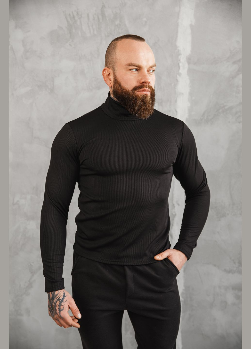 Гольф чоловічий рубчик мікрофліс No Brand гольф (315022631)