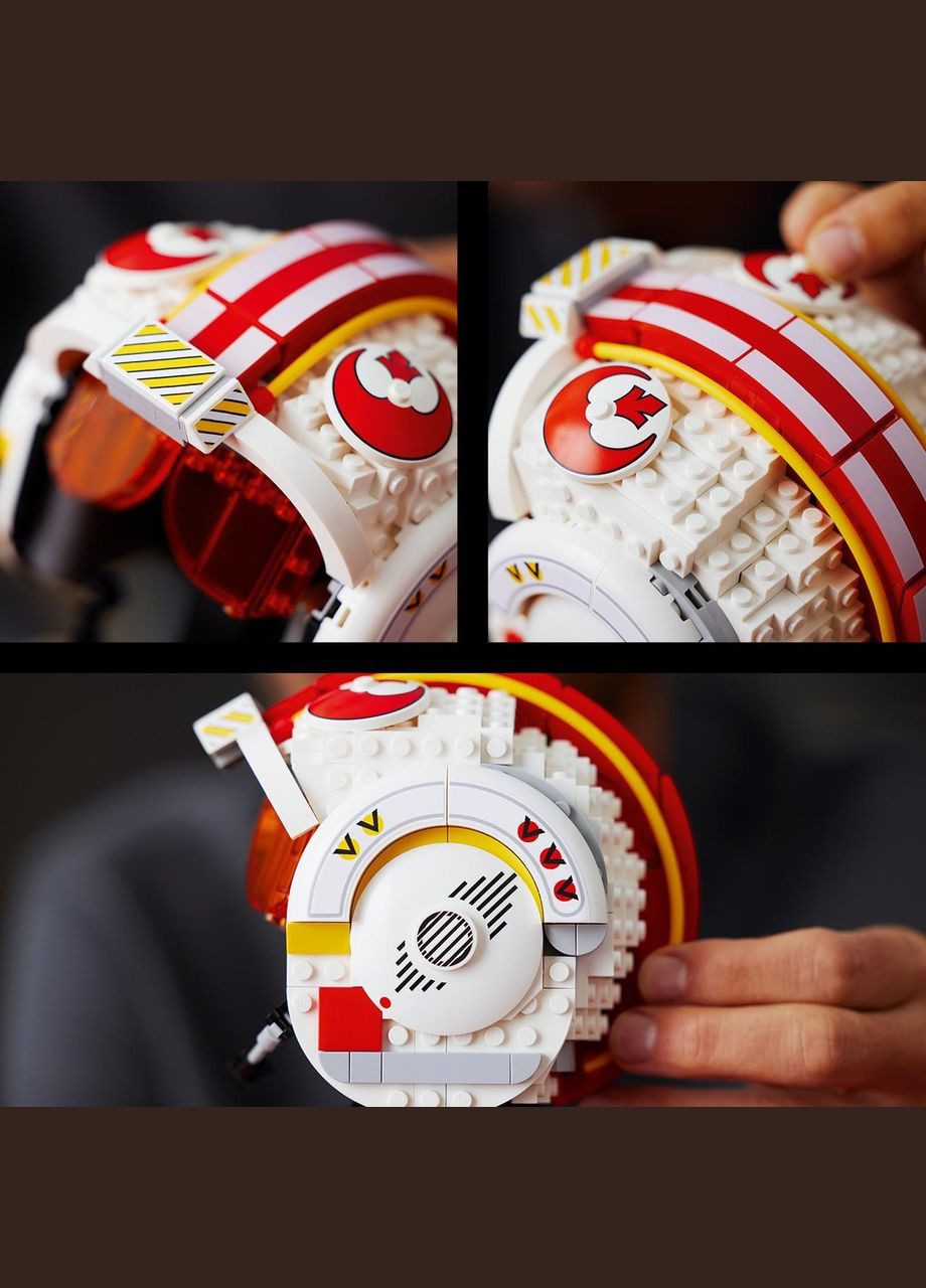 Star Wars Шолом Люка Скайвокера (Червоний-5) 675 деталей (75327) Lego (304055408)
