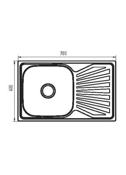 Мойка кухонная Z7848-08-180MD (micro decor) (ZS0574) Zerix (322006309)