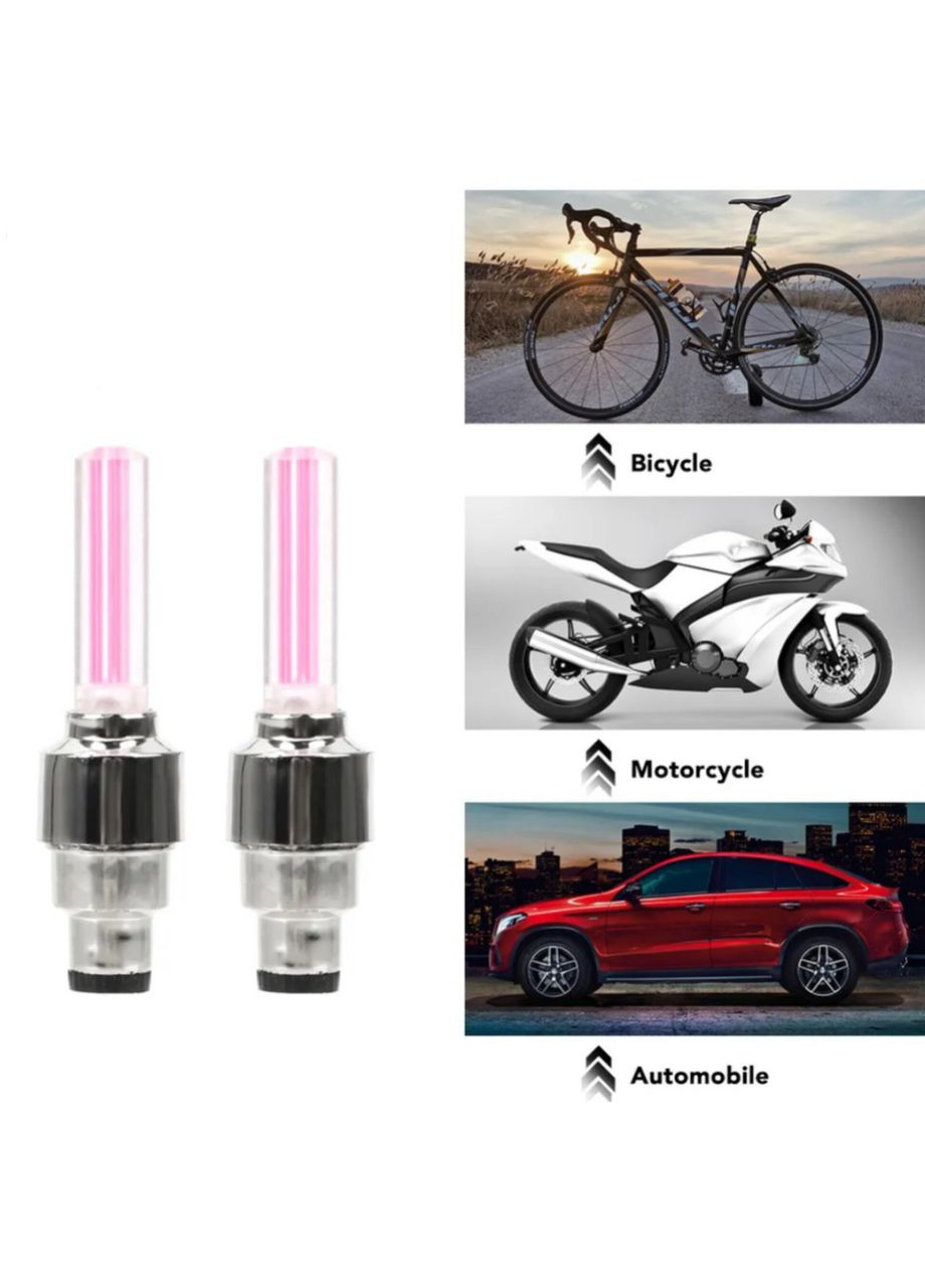 Светодиодные колпачки на ниппеля, красные. No Brand (315717172)