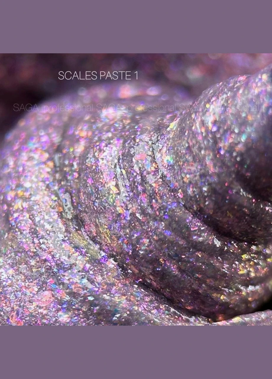 Рельєфна паста для об'ємного дизайну без липкого шару Scales Paste №01 5 мл Saga (377006554)