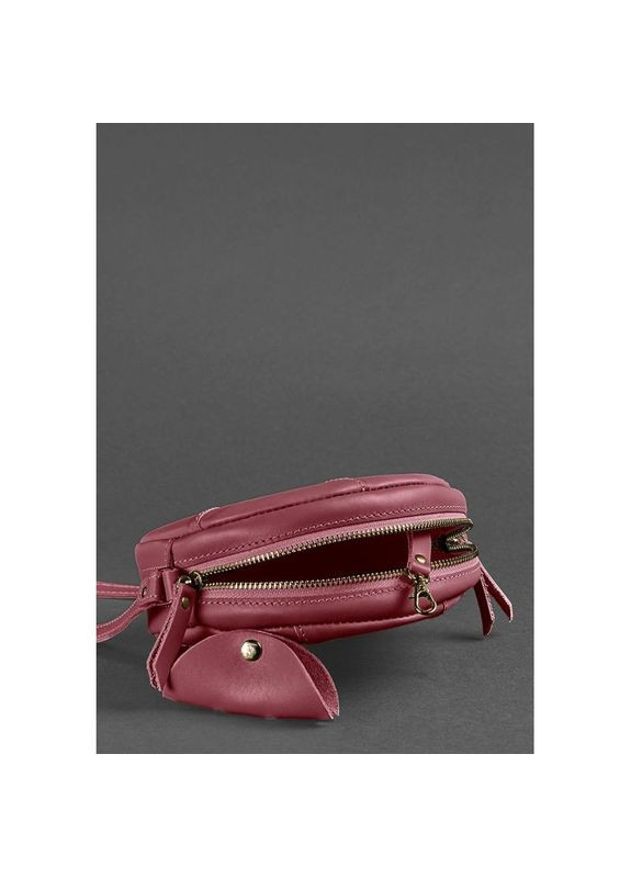 Шкіряна сумка жіноча через плече Бон-Бон бордова BlankNote (302007934)