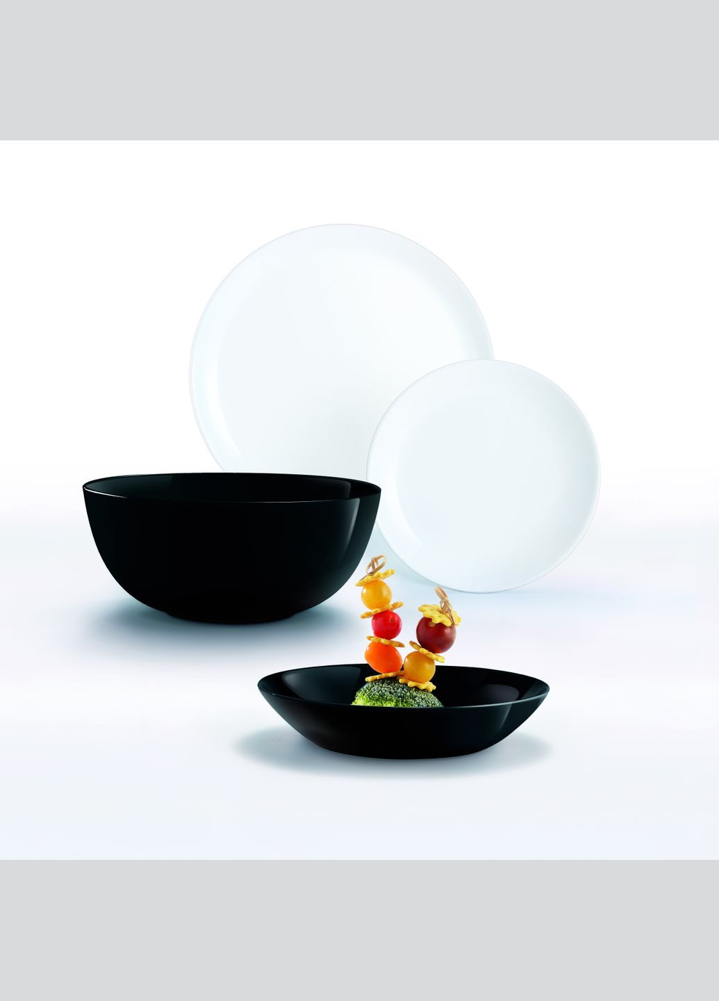 Сервиз DIWALI BLACK & WHITE, 19 предметов (6471668) Luminarc (315800575)