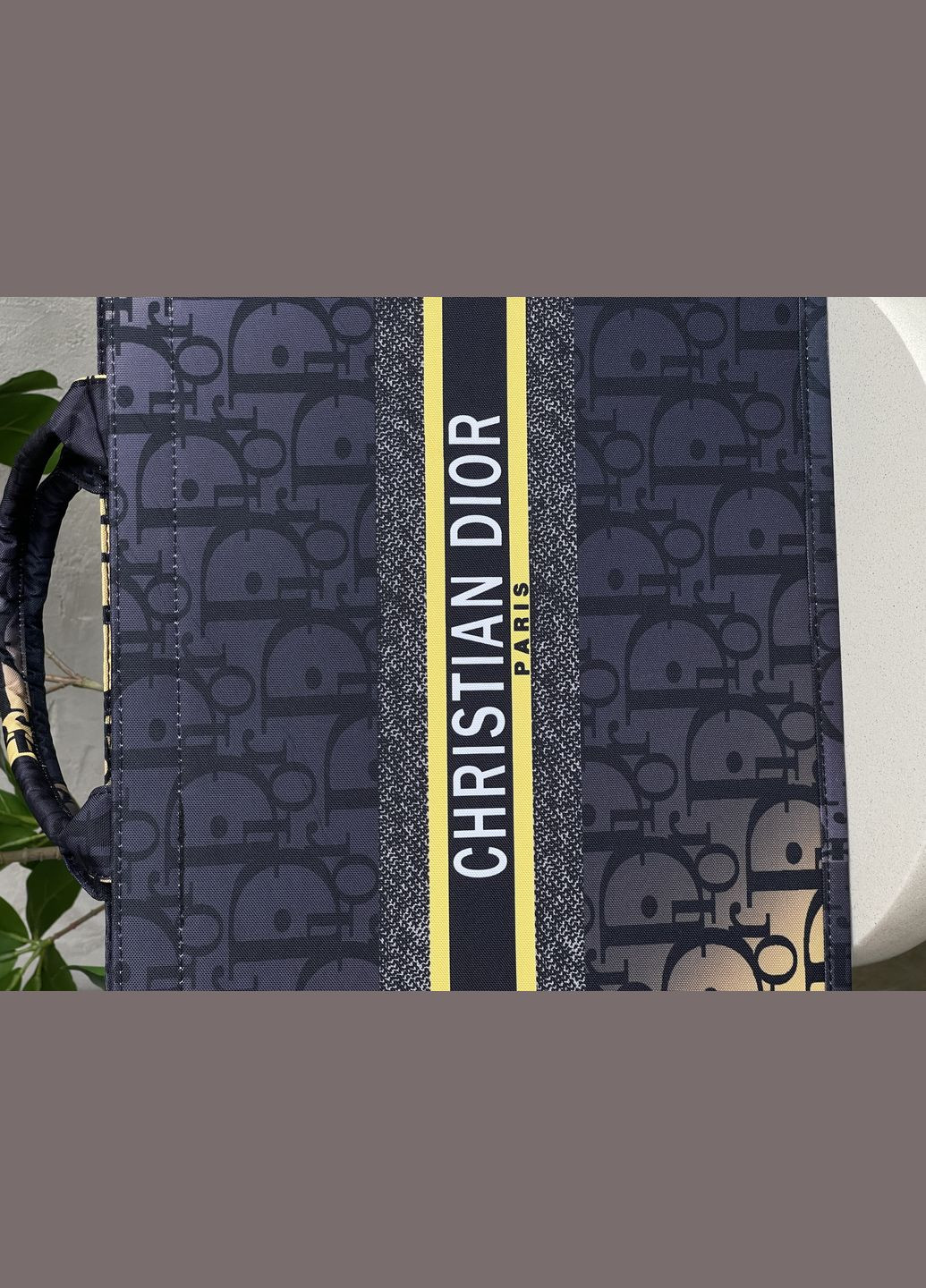 СУМКА ДИОР ШОПЕР ТКАНЕВЫЙ БОЛЬШОЙ темно-синий No Brand (322456176)