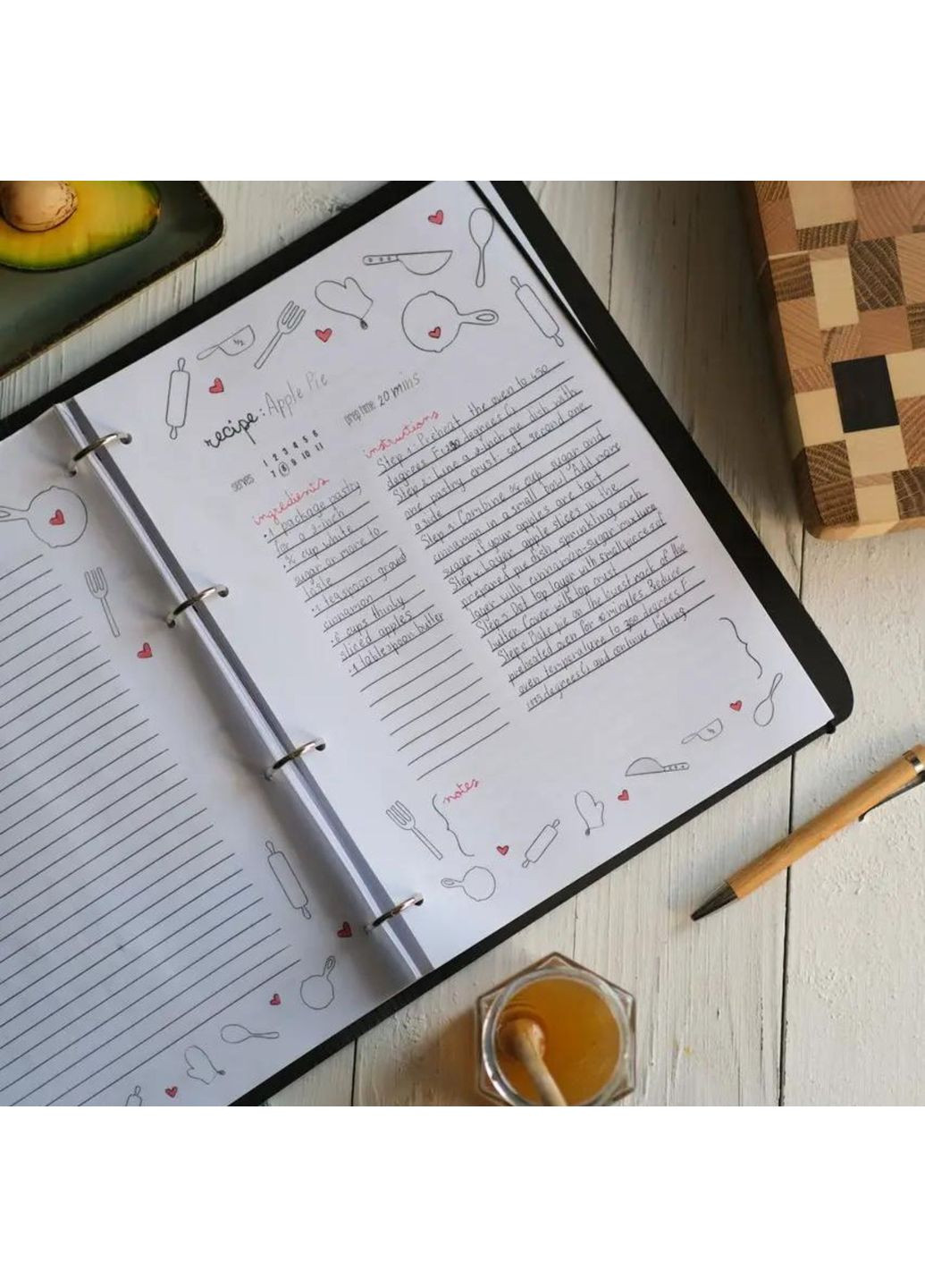 Блокнот в деревянной обложке "Incredible recipes" Jooki (360920854)