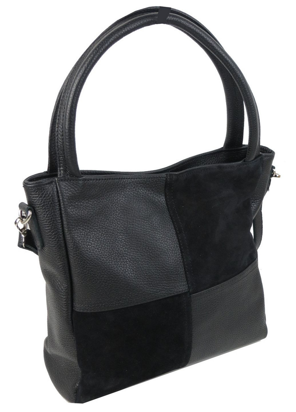 Класична жіноча сумка зі шкіри та замші 29х28х10 см Borsacomoda (289461250)