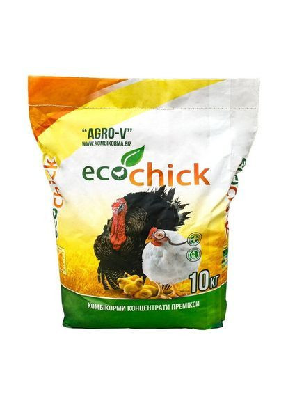 Комбикорм гровер для индюков 10 кг (900-10) AGRO-V (362346900)