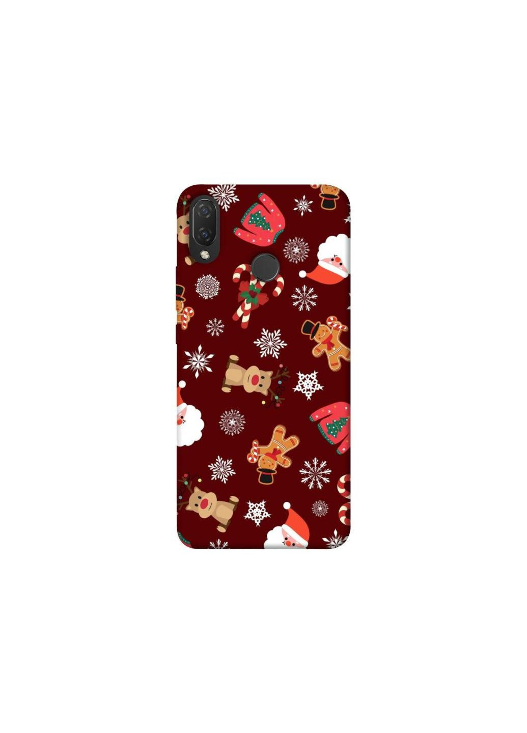 Чехол на Huawei P Smart+ (nova 3i) Новогодний v6 Frontalka (353325664)