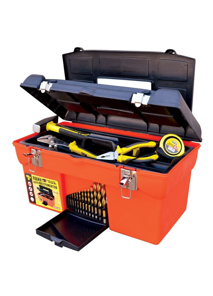 Сундук для инструментов с металлическими замками 19" 480х265х252 мм 79-2106 Mastertool (365626598)