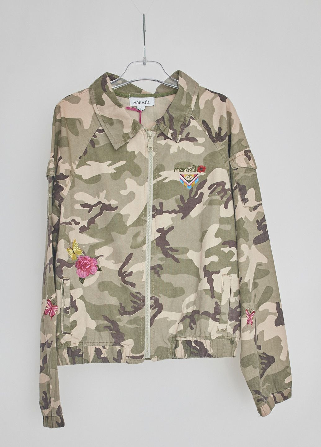 Оливковая (хаки) демисезонная куртка 214129o2 хаки Marasil