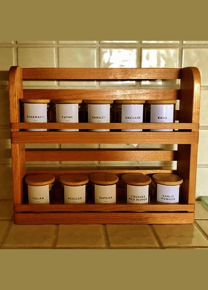 Органайзер для спецій з дерева Пербе охра (СПЦ-001204) No Brand (327423819)