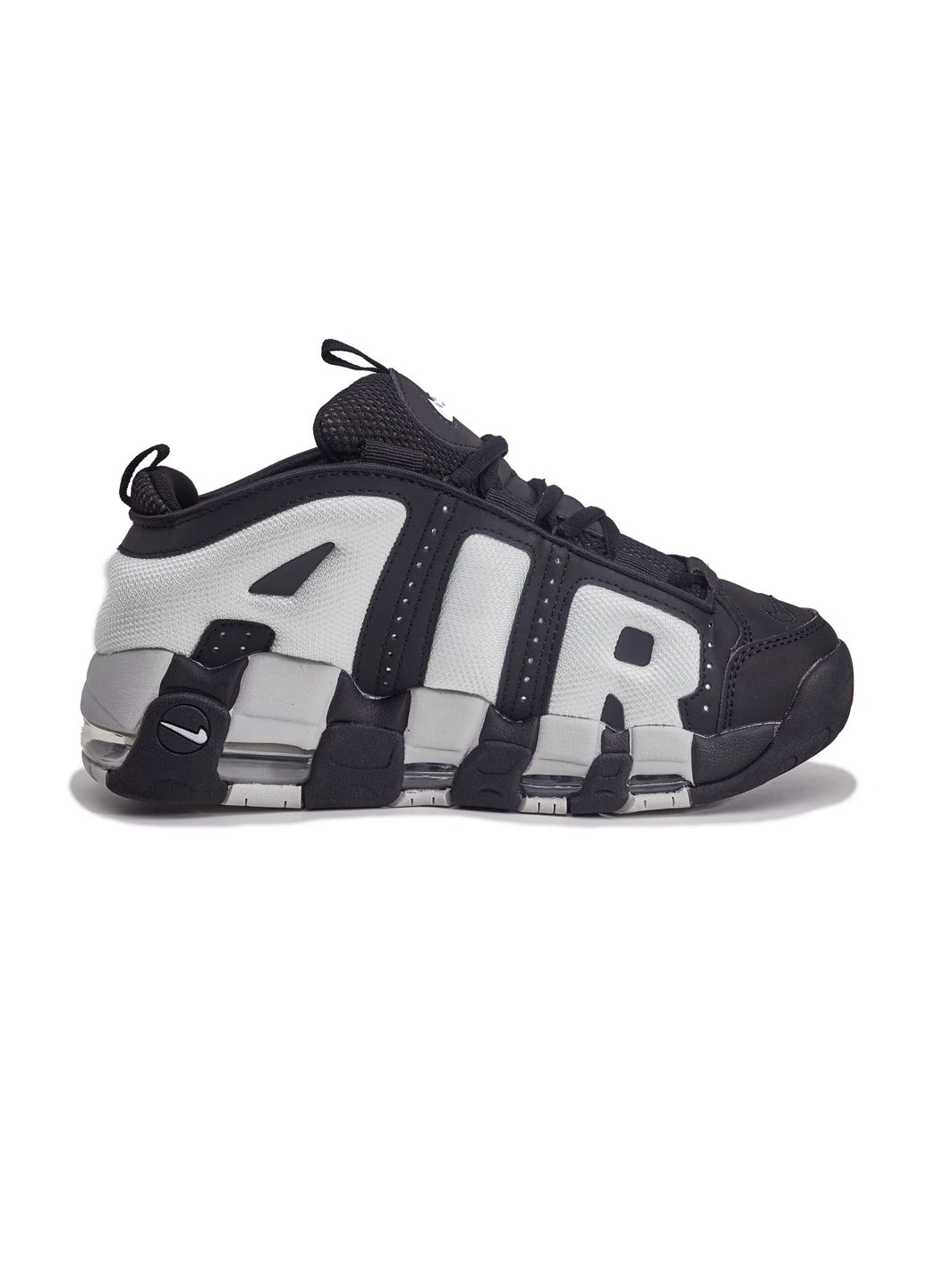 Белые летние кроссовки nike uptempo black white найк аптемпо No Brand