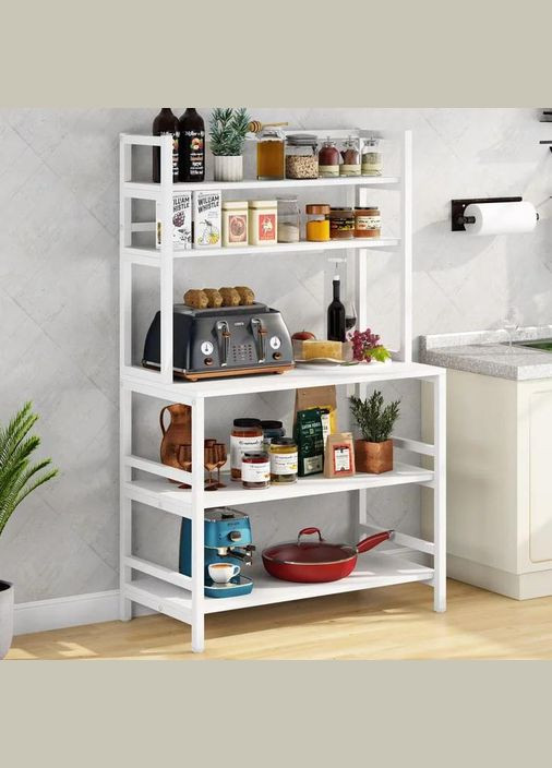 Стеллаж кухонный из дерева Холистер зефир (СТА-001820) No Brand (327866435)
