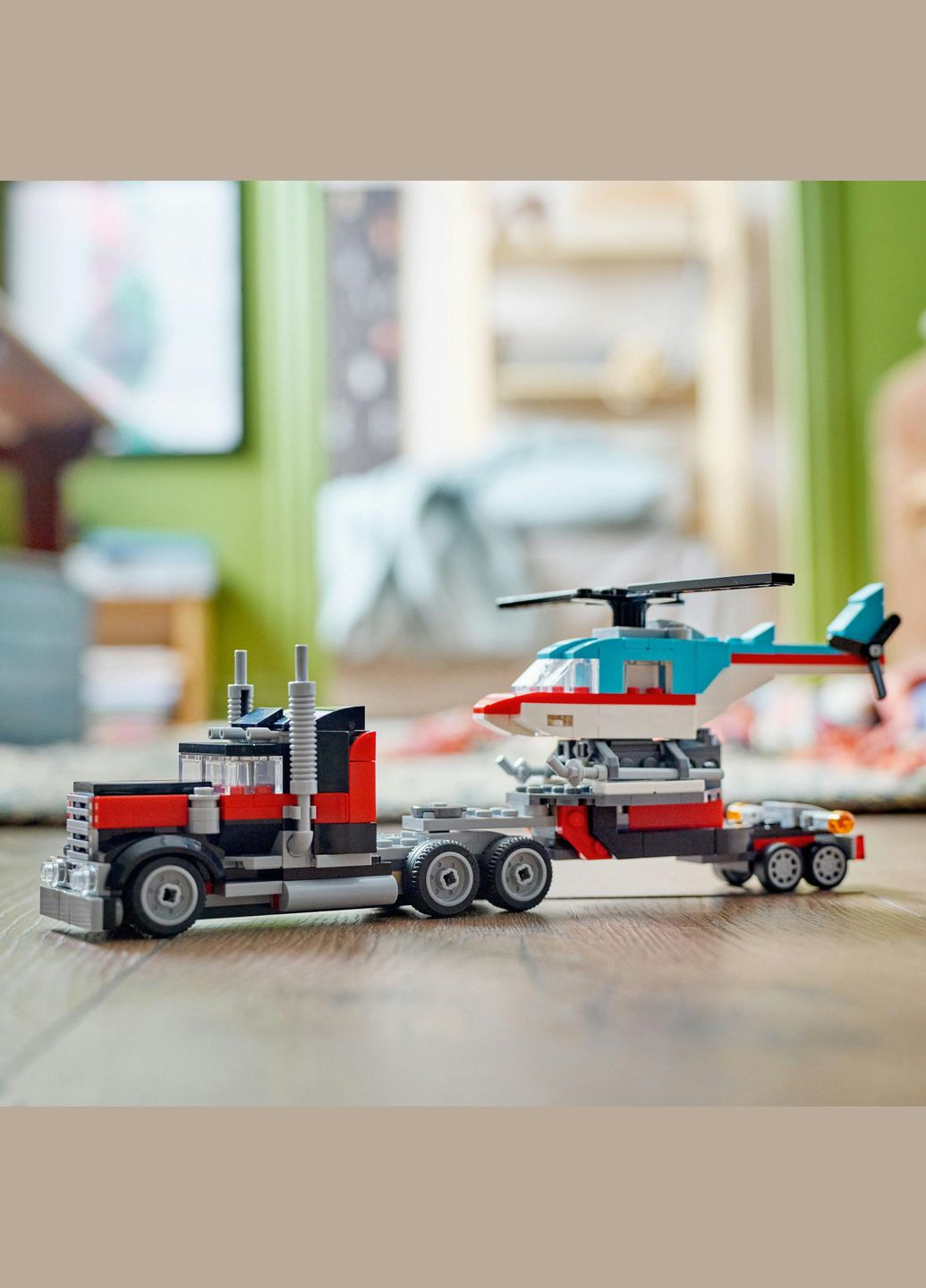 Конструктор Creator Бортова вантажівка з вертольотом, 270 деталей () Lego 31146 (328394065)