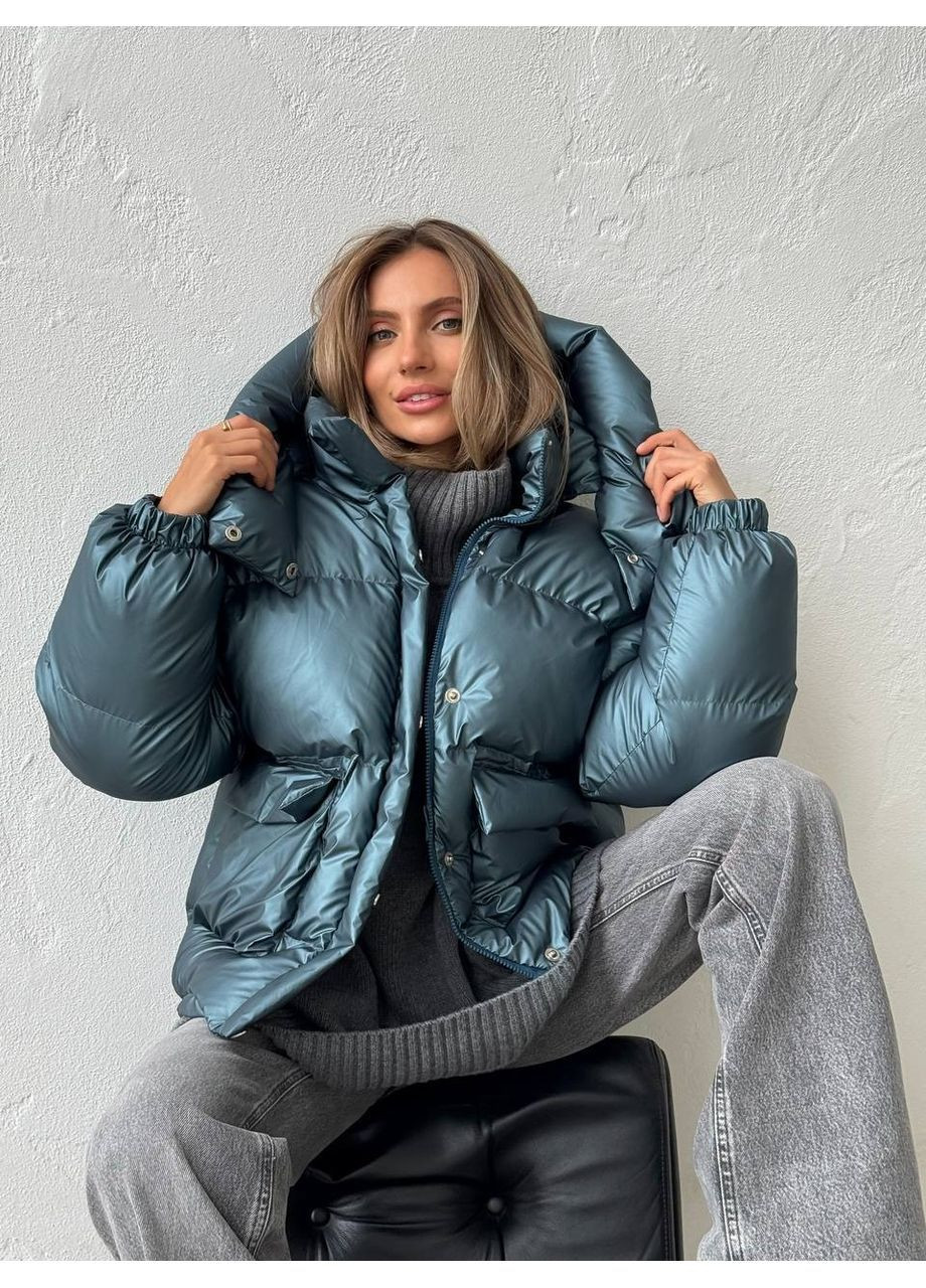 Синий зимний Пуховик milirud