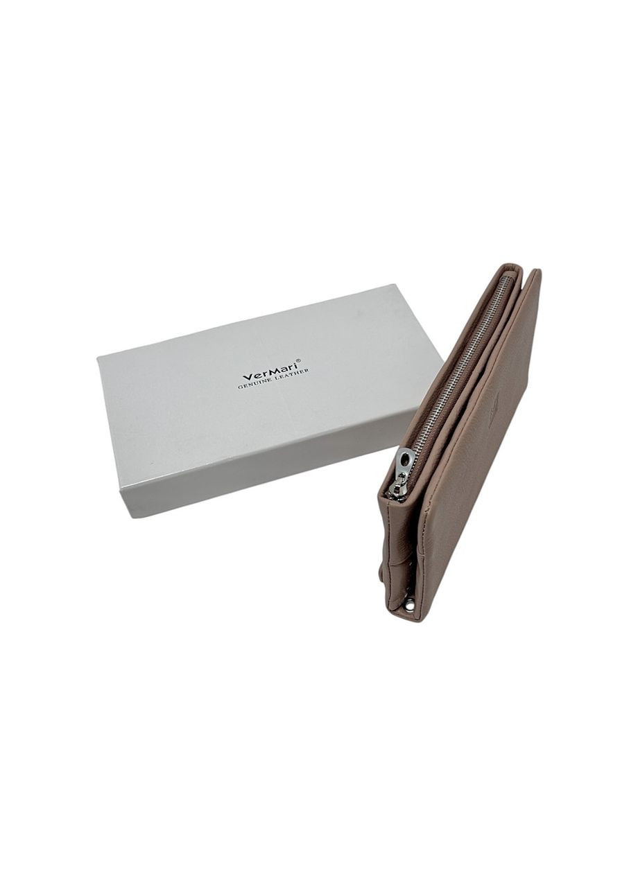 Жіночий гаманець з натуральної шкіри 9908-1806 пудровий 20 х 11 х 2.5 Vermari (367264063)