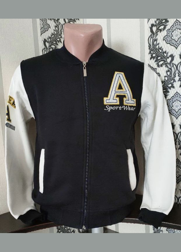 Бомбер, кофта на флисе ростом от 134 до 164 см пилот (авиатор) на молнии (313863262)