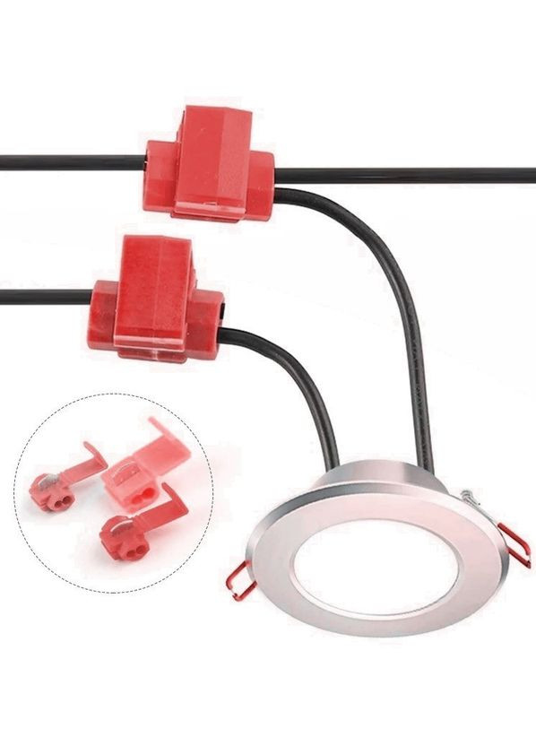 Набір клем із врізним контактом для швидкого монтажу 0.5 - 1.5 мм З'єднувач електричний 10 шт червоний (TR050925-10) Bodasan (329443858)