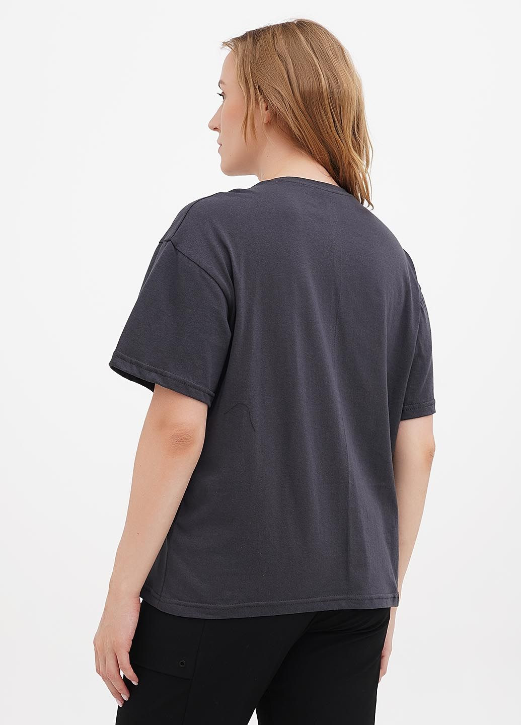 Женская футболка оверсайз с круглой горловиной (hb445456) HiBrand - (347767361)