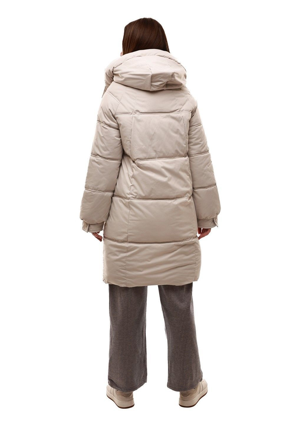 Світло-бежева зимня куртка зимова жіноча No Brand