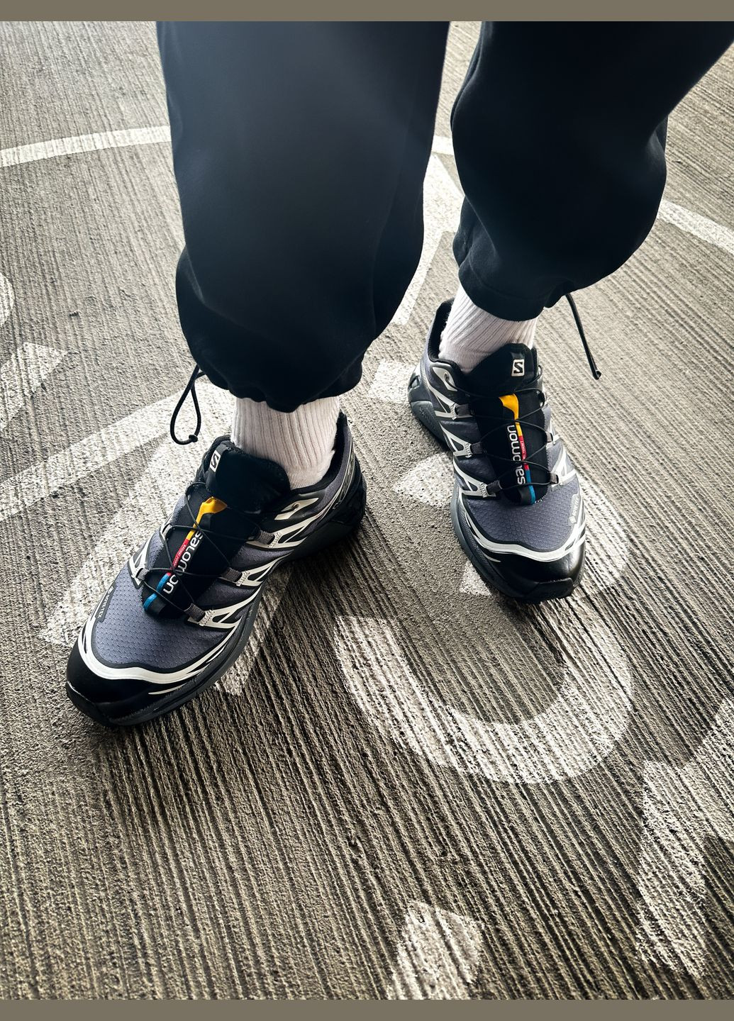 Серые демисезонные кроссовки мужские и женские salomon xt-6 grey | саломон хт-6 серые No Brand